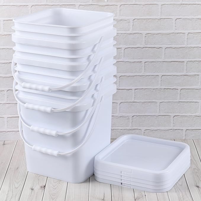 Hespama 4.8 Gallon Square Food Storage Bucket - Image 6