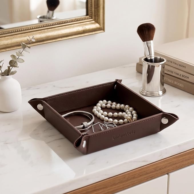UnionBasic Small Jewelry Tray for Rings Watches Earrings, Entryway Catchall - Image 4