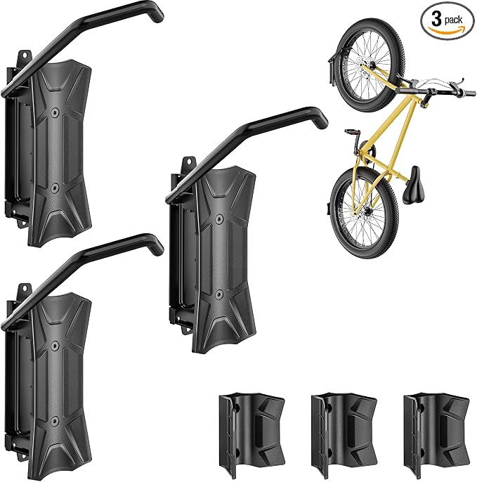 monTEK Bike Wall Mount for 4.5" Tire Width, Swivel Bike Wall Hanger Holds Up to by monTEK