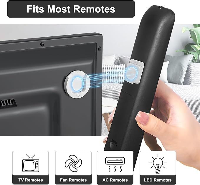 YYILIS Magnetic Remote Control Holder Wall Mount, 4 Pack Upgrade Remote Control - Image 2