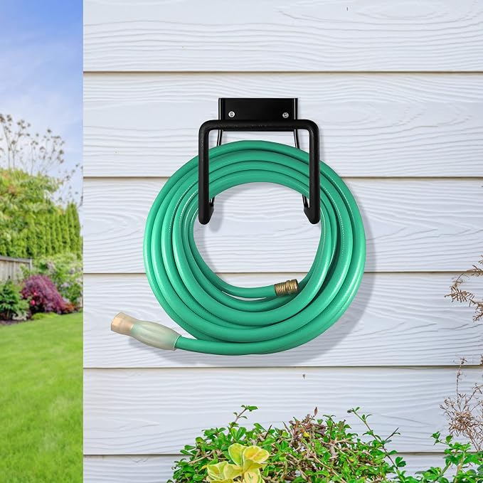 Hose Hanger, Heavy Duty Metal Hose Holder Wall Mount, Hook - Image 2