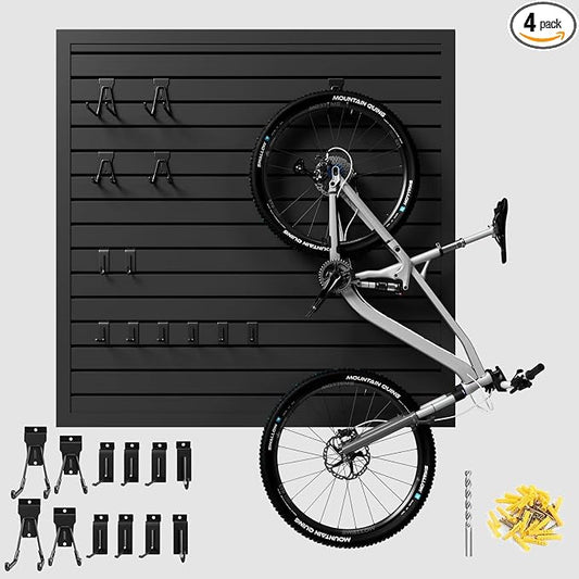 4'H x 4'W Slatwall Panel Garage Wall Organizer by GINCHAIN