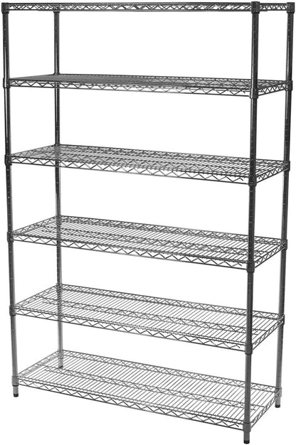 Shelving Inc. 18" d x 30" w x 54" h Chrome Wire Shelving by ShelvingInc