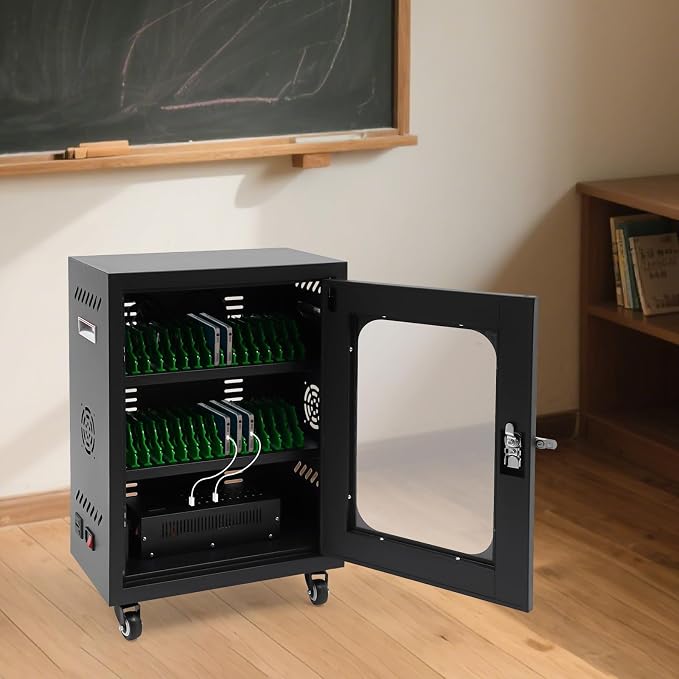 Cell Phone Charging Stations 30 Device Mobile Storage Cart - Image 3