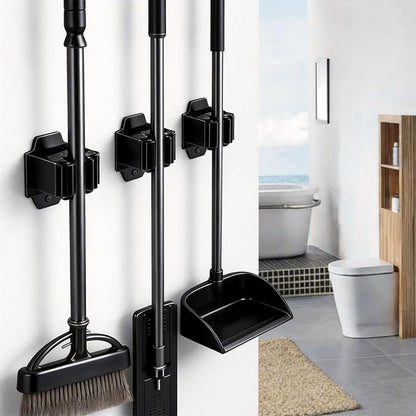 4 Pcs Broom Holder Wall Mount, Broom Hanger Mop Holder Rack Handle - Image 4
