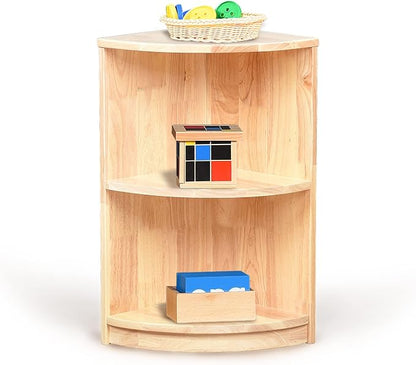 Corner Storage Bookcase Montessori Shelf-Toy, Crafts&Supplies Storage Organizer - Image 4