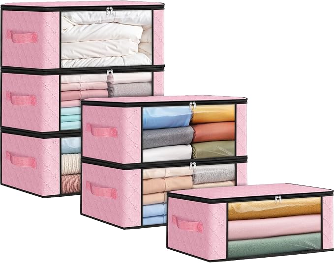 Fab totes 35L Closet Organizers and Storage, Foldable Under Bed Storage by Fabtotes