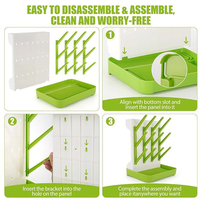 Baby Bottle Drying Rack, Space Saving Baby Bottle Organizer - Image 5
