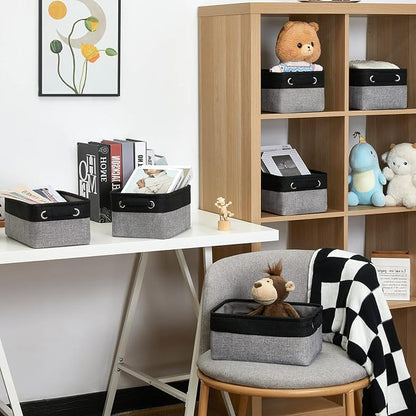 HNZIGE Storage Baskets for Storage Fabric Small Organizer Bins for Shelves - Image 5