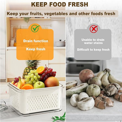 8 Pcs Fruit Storage Containers for Fridge - Image 4