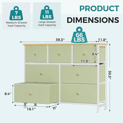OLIXIS 7 Drawer Closet Organizer, Storage Tower - Image 3