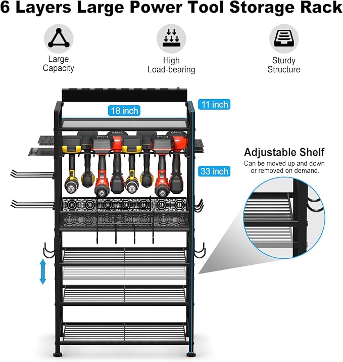 JUNNUJ Power Tool Organizer Floor Stand - Image 2