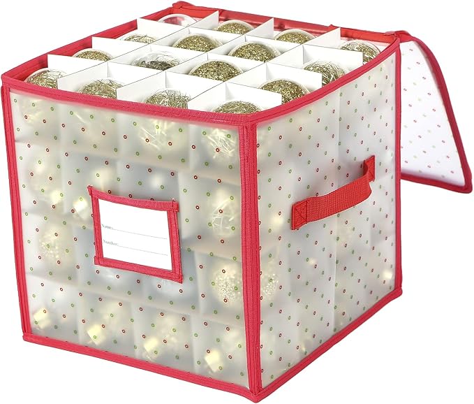 Sattiyrch Plastic Christmas Ornament Storage Box by Sattiyrch