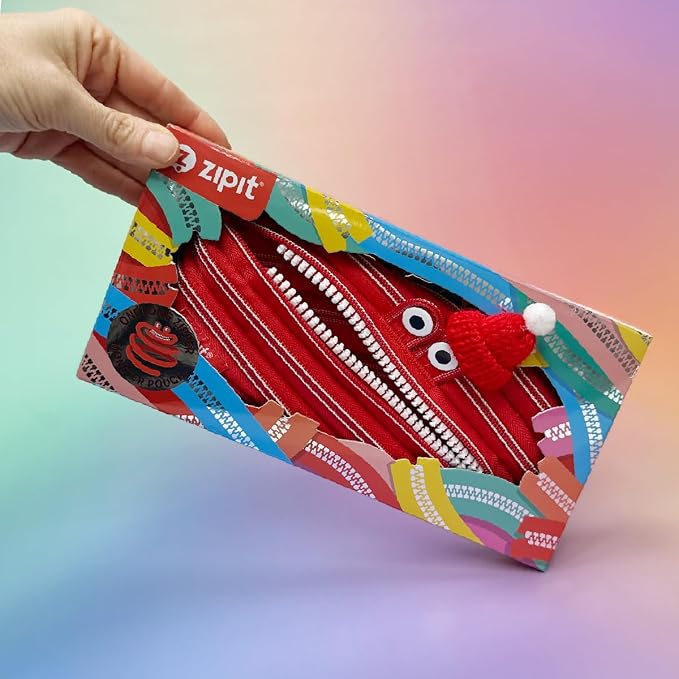 ZIPIT Monster Pencil Case for Kids, One Long Zipper Pencil Pouch, Gift-Ready - Image 4