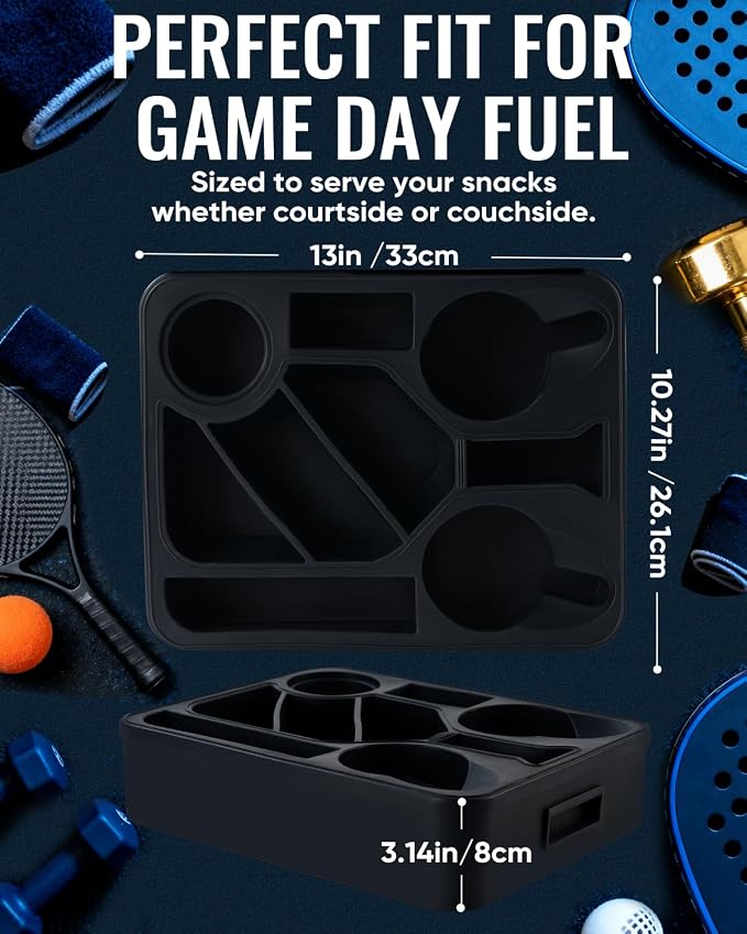 Couch Cup Holder Tray Dual Cup Silicone Snack & Drink Organizer – Waterproof - Image 4