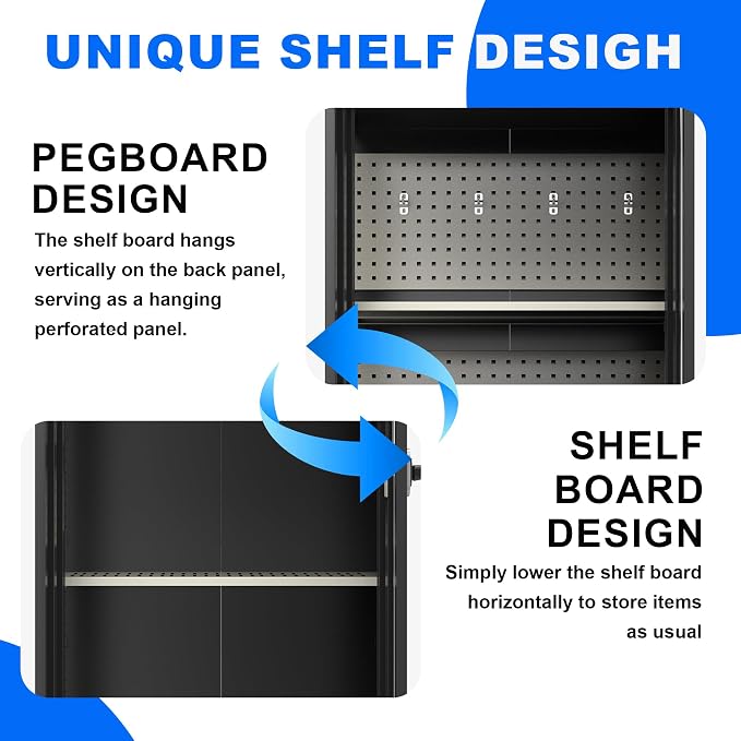 Marcree Metal Storage Cabinet - Image 7
