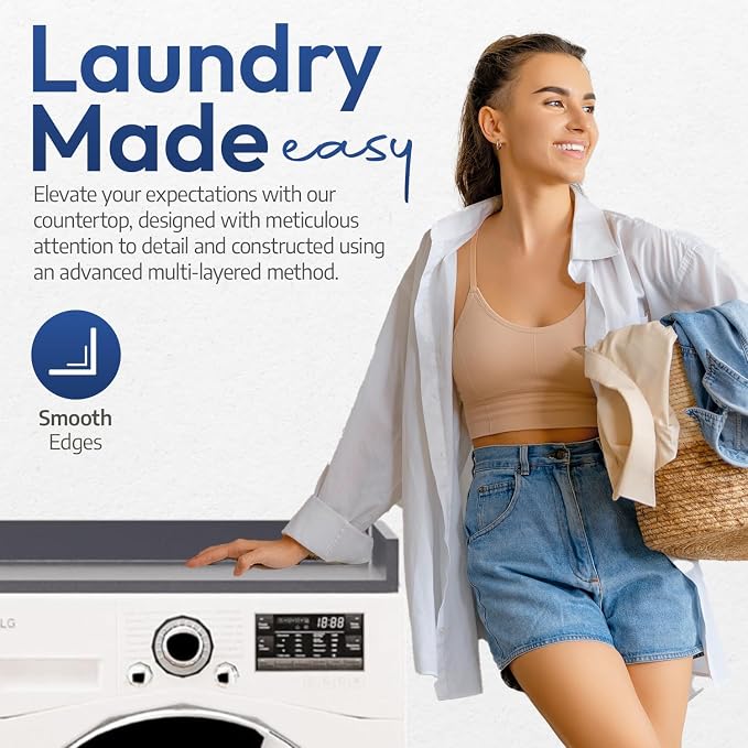 OfficeSimpli Large Washer Dryer Countertop 30 x 58 - Image 7
