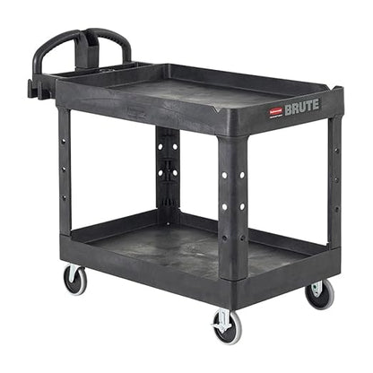Rubbermaid Commercial Products 2-Shelf Utility/Service Cart, Lipped Shelves by RubbermaidCommercialProducts