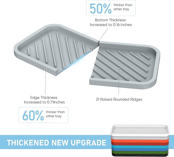 EG-SIPRO Kitchen Sink Organizer Tray, Sponge Holder - Image 2