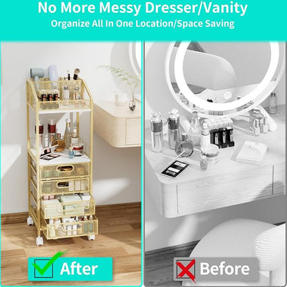 HapiRm Makeup Organizer Storage Cart - Image 4