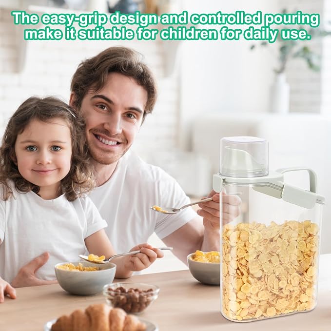 TBMax Rice Container Cereal Storage Container 2 Pack 3.2-Quart, Kitchen Pantry - Image 4
