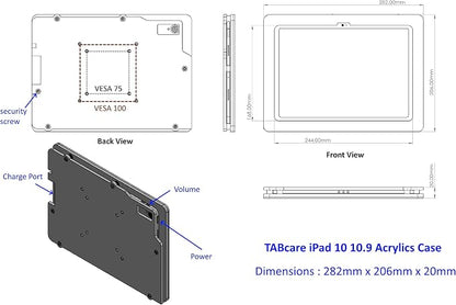 TABcare Anti-Theft Acrylic VESA Enclosure - Image 3