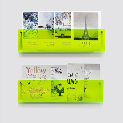 ROYALITA 2-Pack Acrylic Magazine Holder Brochure Holder, Fashion Hanging - Image 3