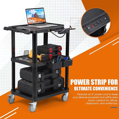 ELAFROS Heavy Duty 3-Tier AV Cart - Image 5