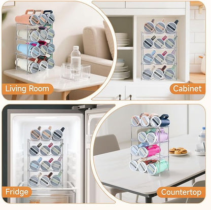 Water Bottle Organizer for Stanley 40 oz Tumbler, Stackable Water Bottle Holder - Image 6
