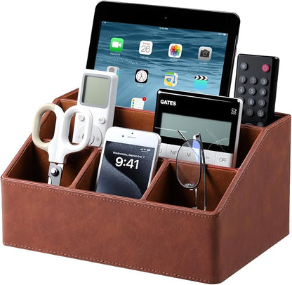 Remote Control Holder with 5 Compartments by Cretkhp