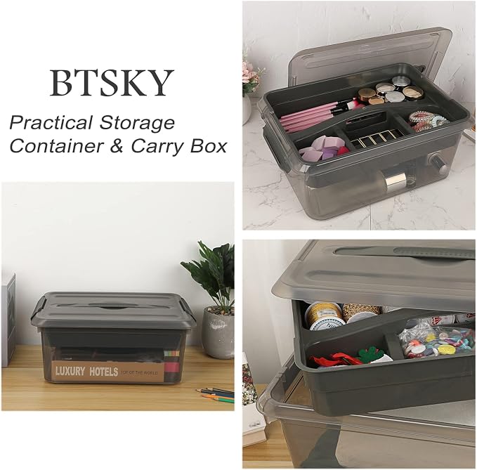 BTSKY Stack & Carry Box, Art Craft Supplies - Image 7