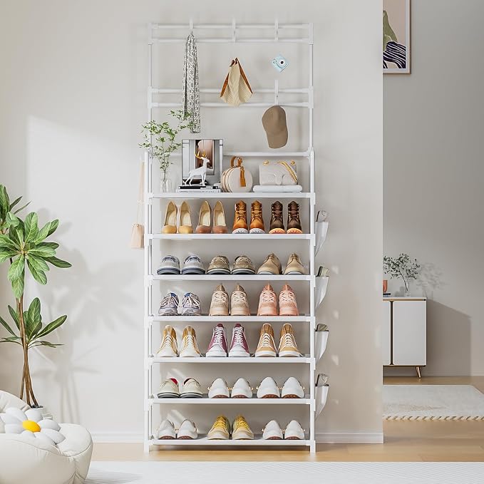 OYREL Shoe Rack 7 Tier Shoe Organizer Storage 21-28 Pairs | Closet Shoes Rack - Image 7