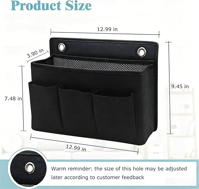 2-Pack Wall Hanging Organizer Bag/Hanging Baskets - Image 2