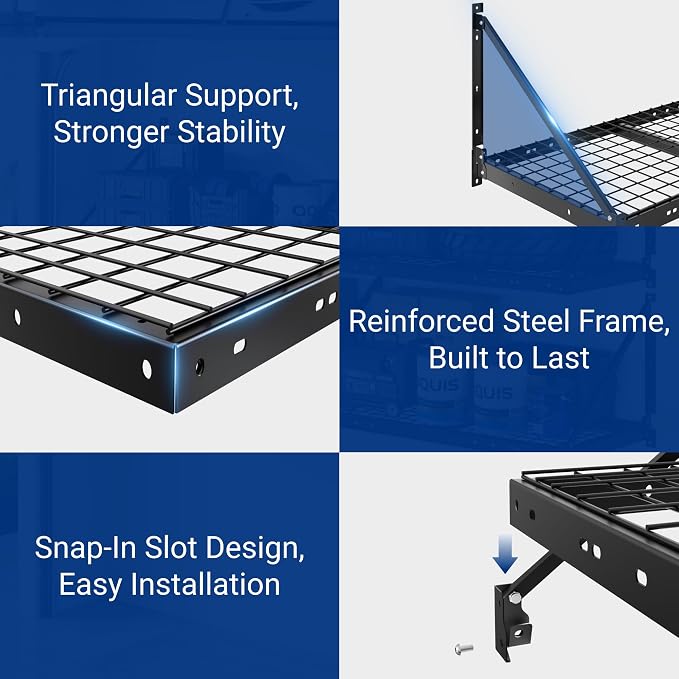 FLEXIMOUNTS 2-Pack 2x4ft Garage Wall Shelving - Image 4