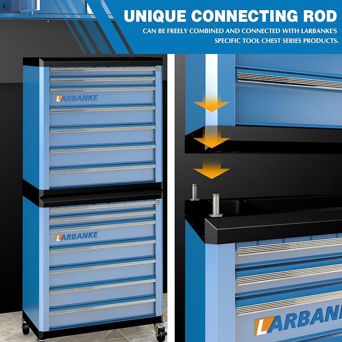 LARBANKE 7-Drawer Rolling Tool Chest - Image 4
