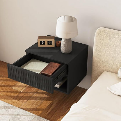 Vibe & Dine Floating Nightstand Set of 2, Wall Mounted Night Stand - Image 4