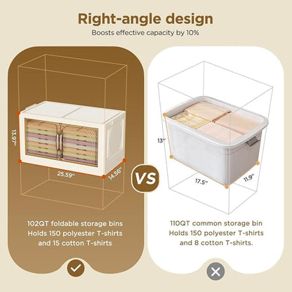 102QT Plastic 4 Tier Storage Bins - Image 6