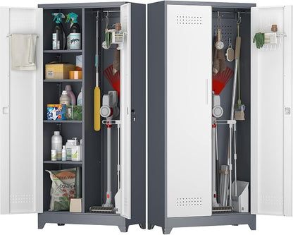 Broom Storage Cabinet, Metal Cabinet by STEELIST