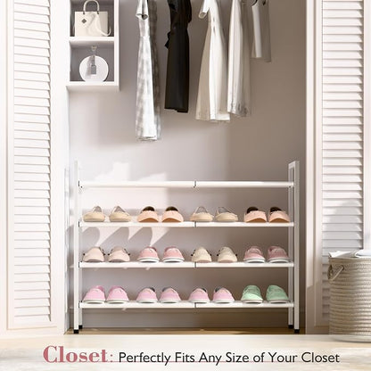 Bumusty 4-Tier Expandable Shoe Rack - Image 2