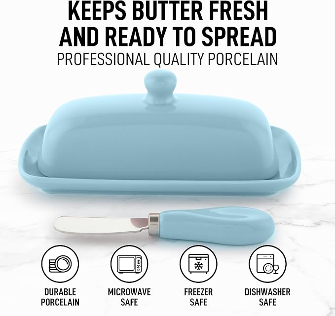 Zulay Kitchen Butter Dish With Lid - Image 2