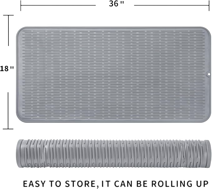 Silicone Dish Drying Mat for Multiple Usage, Easy clean, Eco-friendly, - Image 2