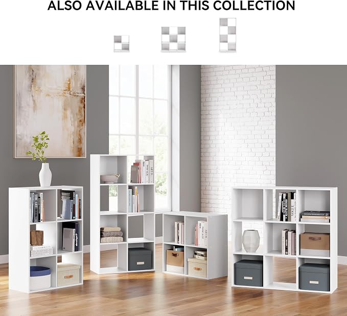 Signature Design by Ashley Onita Modern 3-Tier Floor Standing 6 Cube Organizer - Image 5