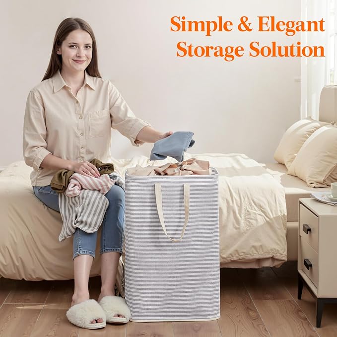 Lifewit 75L Large Collapsible Laundry Hamper, Tall Foldable Dirty Clothes - Image 9