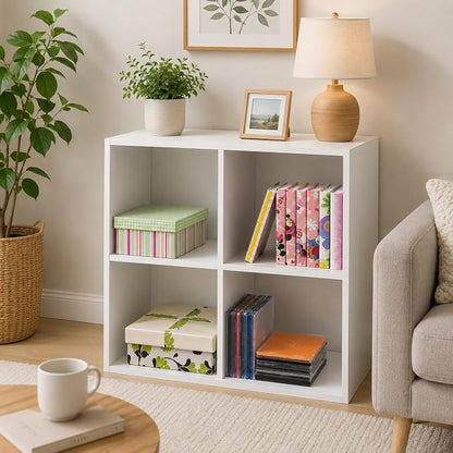 KB Designs - 4-Cube Bookcase, Unit Shelf, Storage Organizer by KB+Designs
