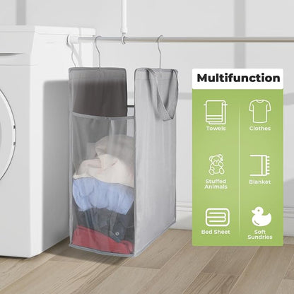 FENTEC Fentec Hanging Laundry Hamper, Hanging Laundry Basket, Slim Laundry - Image 5