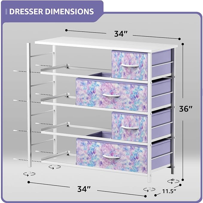 Sorbus Dresser with 8 Drawers - Image 3