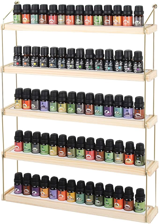 J JACKCUBE DESIGN Wall Mount Essential Oils Display Shelf by JACKCUBEDESIGN