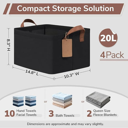 CHICVITA 4 Pack Storage Baskets - Image 3
