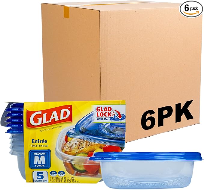 Glad GladWare Entree Food Storage Containers by GladTrashFoodStorage