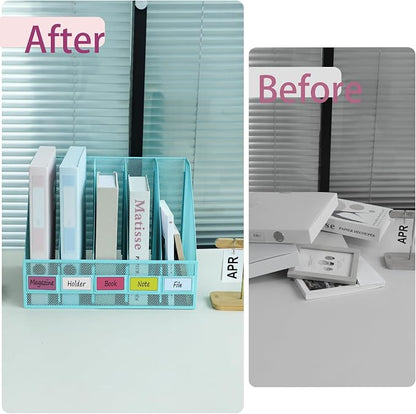 Desk Organizers, Metal Magazine File Holder - Image 5